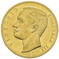 Vittorio Emanuele III (1900-1943): 100 lire 1905 "Aquila" (Gigante#2; MIR#1114c)