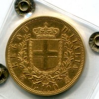 Vittorio Emanuele II (1861-1878): 100 lire 1864-To (Gigante#1)