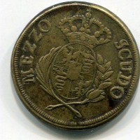 Peso Monetale: "Mezzo Scudo" (Milano), gr. 11,51