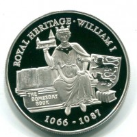 Isole Falkland, Elisabetta II (1952-2022): 2 pound 1996 "Patrimonio Reale-Guglielmo I" (KM#52)