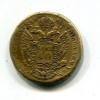 Peso Monetale: "Peso della Sovrana Austriaca del Lom. Ven.", gr.11,25, diametro mm26
