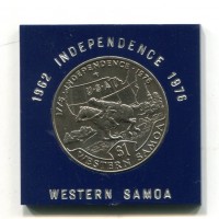 Samoa: 1 tala 1976 "Bicentenario USA" (KM#202)