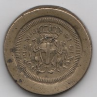Peso Monetale: "Doppia Nuova di Genova", gr. 25,2 (Buti#243), produzione milanese fine sec. XVIII