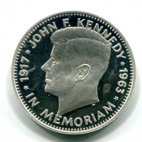 Liberia: 10 dollari 1988 "J. Kennedy" (KM#54)
