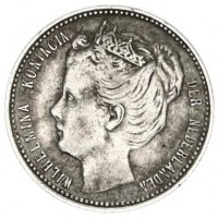 Curacao, Guglielmina (1890-1948): 1/4 gulden 1900 (KM#35)