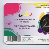 Belgio 2024: 2 euro "Lotta Contro il Cancro", in coincard ufficiale
