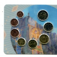 San Marino 2018: serie euro 8 pezzi, in confezione originale