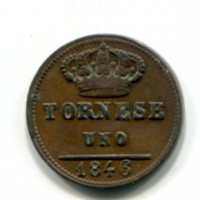 Napoli, Ferdinando II (1830-1859): 1 tornese 1846 (Gigante#280)