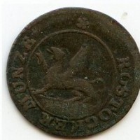 Germania, Rostock: pfennig 1802-FL (W.C#2a)