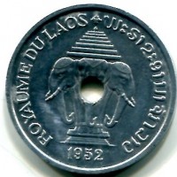 Laos: 20 cents 1952 (KM#5)
