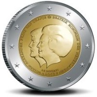 Olanda 2013: 2 euro commemorativi "Abdicazione di Beatrice"