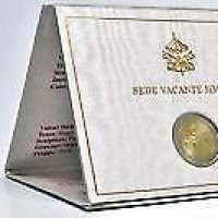 Vaticano 2013: 2 euro commemorativi "Sede Vacante" in confezione originale zecca