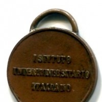 Istituto Interuniversitario Italiano: medaglia anni 20/30, diametro 19 mm.