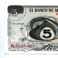 Messico: 5 pesos 27/06/1972 (Pick#62c)
