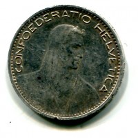 Svizzera, Confederazione: 5 franchi 1923, colpi al bordo
