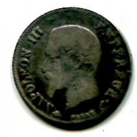 Francia, Napoleone III (1852-1870): 20 cent. 1867-BB (Gadoury#305)
