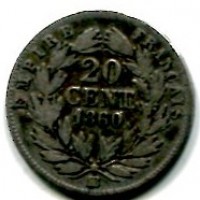 Francia, Napoleone III (1852-1870): 20 cent. 1867-BB (Gadoury#305)
