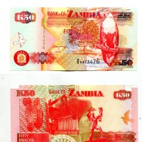 Zambia: 50 kwacha 1992 (Pick#37b)