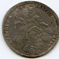 Roma, Pio VI (1775-1799): scudo 1780 (Muntoni#--), variante inedita