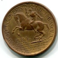 Vittorio Emanuele III (1900-1943): buono da 2 lire 1928 "Esposizione di Milano" (Gigante#1)
