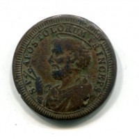 Roma, Pio VI (1775- 1799): sanpietrino da 2 1/2 baiocchi 1796  (Muntoni#99)