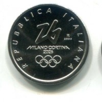 Cortina: 1/4 di euro "Giochi Olimpici Invernali Milano Cortina 2025-2026"