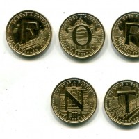 Ungheria, Seconda Repubblica (dal 1989): 5 fiorini 2021 "75° Anniversario", sei pezzi -Forint-
