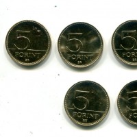 Ungheria, Seconda Repubblica (dal 1989): 5 fiorini 2021 "75° Anniversario", sei pezzi -Forint-
