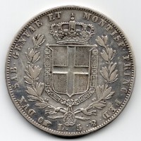 Carlo Alberto (1831-1849): 5 lire 1847-To (Gigante#86)

