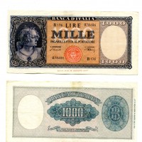 Repubblica: 1.000 lire 10/02/1948 "Italia" (Gigante,BI#54B)
