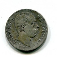 Umberto I (1878-1900): 2 lire 1887 (Gigante#31)