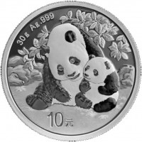Cina: 10 yuan 2024 "Oncia-Panda"