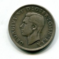 Gran Bretagna, Giorgio VI (1936-1952): 1/2 corona 1940 (Spink#4080)