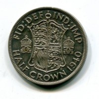 Gran Bretagna, Giorgio VI (1936-1952): 1/2 corona 1940 (Spink#4080)