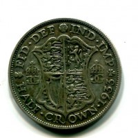 Gran Bretagna, Giorgio V (1910-1936): 1/2 corona 1933 (Spink#4037)


