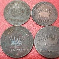 Milano, Napoleone I (1805-1814): lotto di 4 monete in bassa qualità