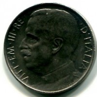 Vittorio Emanuele III (1900-1943): 50 cent. 1925-liscio "Leoni" (Gigante#170)

