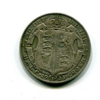 Gran Bretagna, Giorgio V (1910-1936): 1/2 corona 1923 (Spink#4021A)