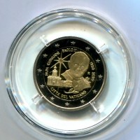 Vaticano 2020: 2 euro commemorativi "Centenario della Nascita di San Giovanni Paolo II", in confezione originale