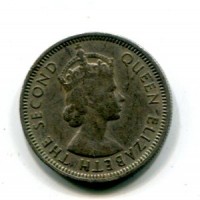 Malaya & British Borneo, Elisabetta II (1952-1962): 10 cent. 1953 (KM#2)