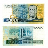 Brasile: 100000 cruzeiros 1985 "J.Kubitchen" (Pick#205)