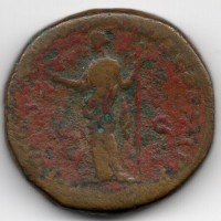 Marco Aurelio (161-180 d.C.): sesterzio "FELICITAS AVG IMP VIII COS IIII" (RIC#958)
