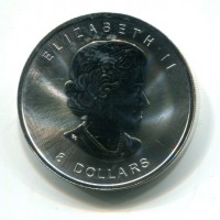 Canada, Elisabetta II (1952-2022): 8 dollari 2015 "Buffalo", moneta da 1,25 once