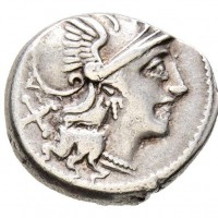 Roma Repubblica, Anonime (157-156 a.C.): denario (Crawford#197/1), gr. 3.38, mm 17
