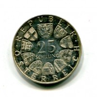 Austria, Repubblica: 25 scellini 1971 "Borsa di Vienna" (KM#2910)