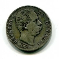 Umberto I (1878-1900): 2 lire 1886 (Gigante#30)