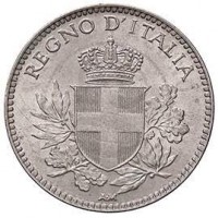 Vittorio Emanuele III (1900-1943): 20 cent. 1918-Roma "Esagono" (Gigante#214)