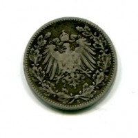 Germania, Guglielmo II (1888-1918): 1/2 marco 1905-E (KM#17)