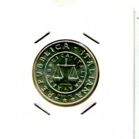 Repubblica Italiana: 2001, dittico "Storia della Lira" (Gigante#485), da confezione zecca
