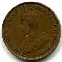 Australia, Giorgio V (1910-1936): 1 penny 1921 (KM#23)